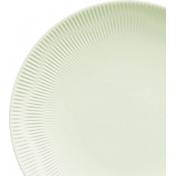 Prato Sobremesa 20,5cm Shell Verde Menta Porcelana Germer